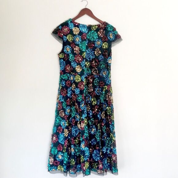 Anthropologie Eva Franco Sequined Midi Dress Size 8 NWT - Picture 12 of 15